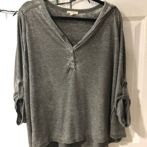 Button Up Long Sleeve Top